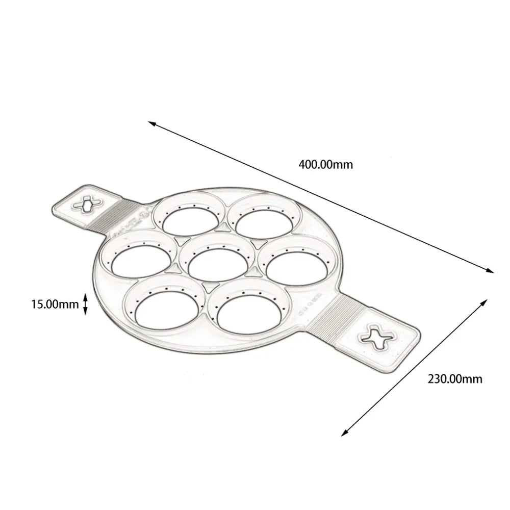 Fried Egg Pancake Maker Nonstick Cooking Tool Round Heart Pancake Maker Egg Cooker Pan Flip Eggs Mold Kitchen Baking Accessories