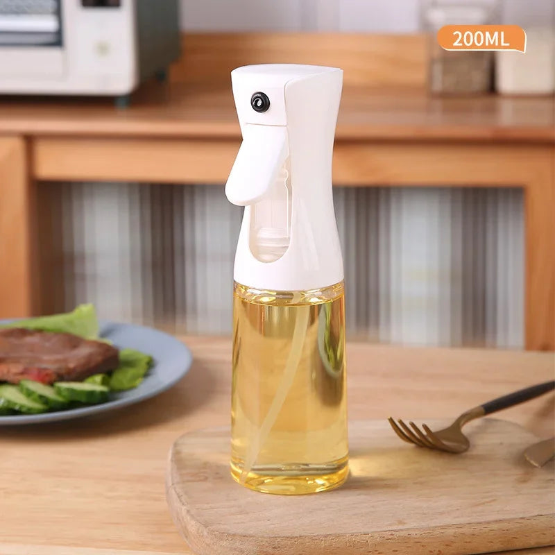 1PC 200ml Oil Spray Bottle Kitchen Cooking Olive Oil Dispenser Camping BBQ Baking Vinegar Soy Sauce Sprayer Containers